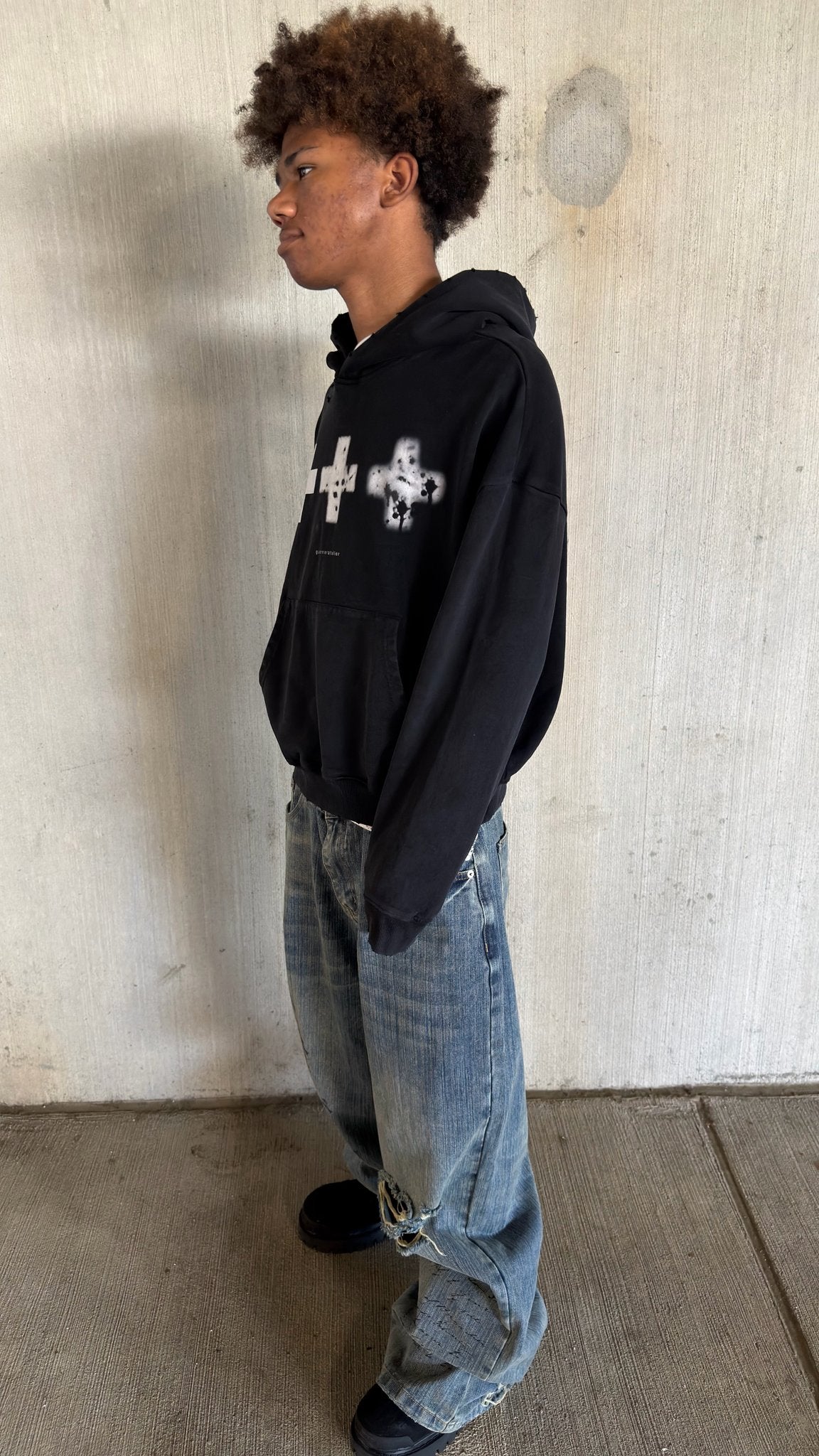“decaying cross” Hoodie