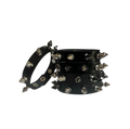 Black Splatter Spiked Bracelet