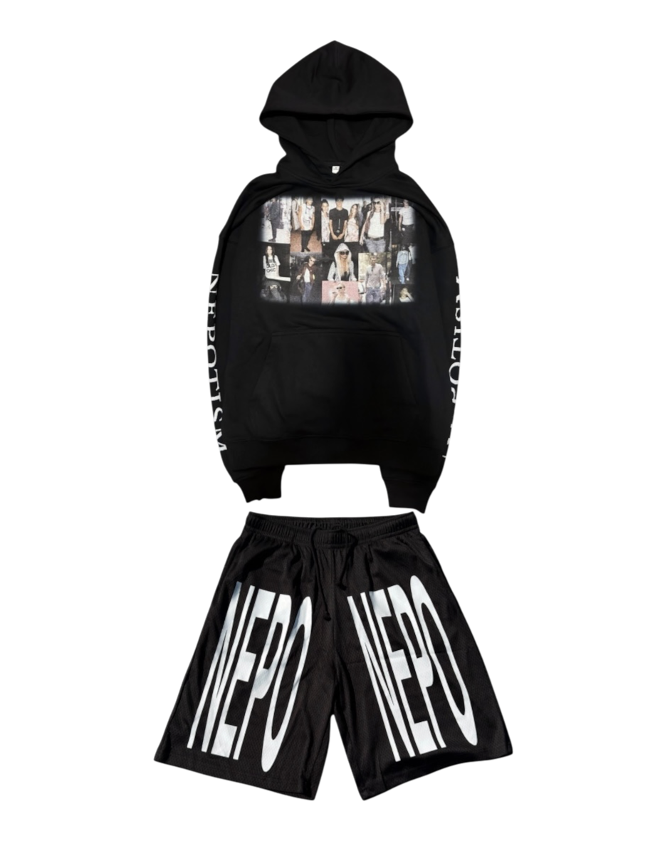 “Nepotism” Hoodie and "Nepo" Shorts Bundle