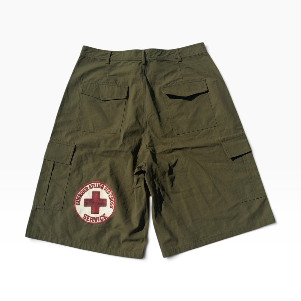 "68" green shorts