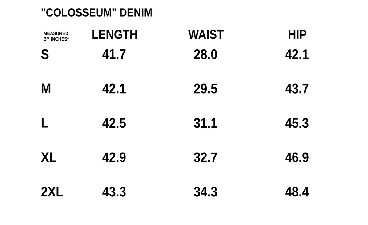 "colosseum" Denim