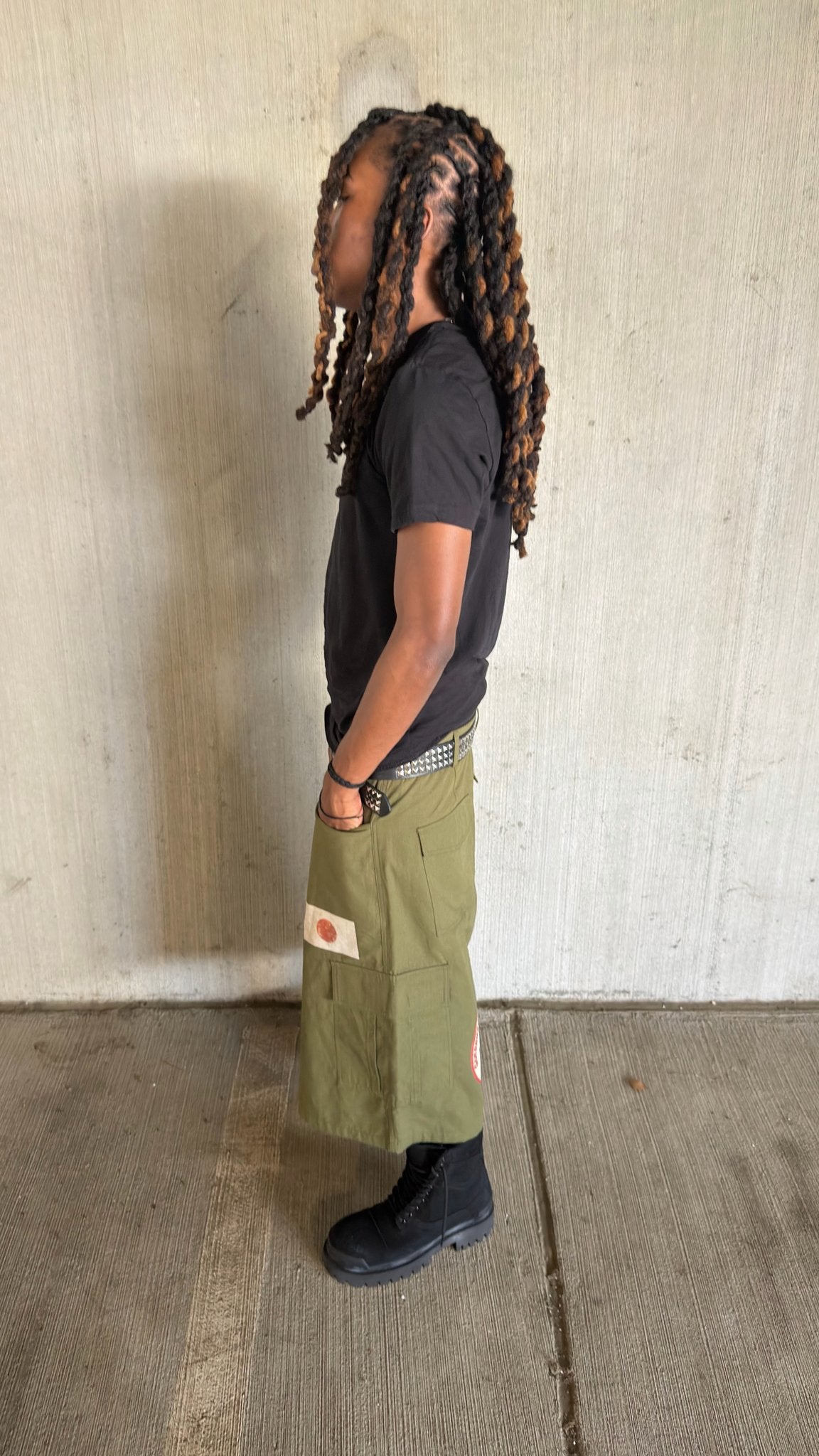 "68" green shorts