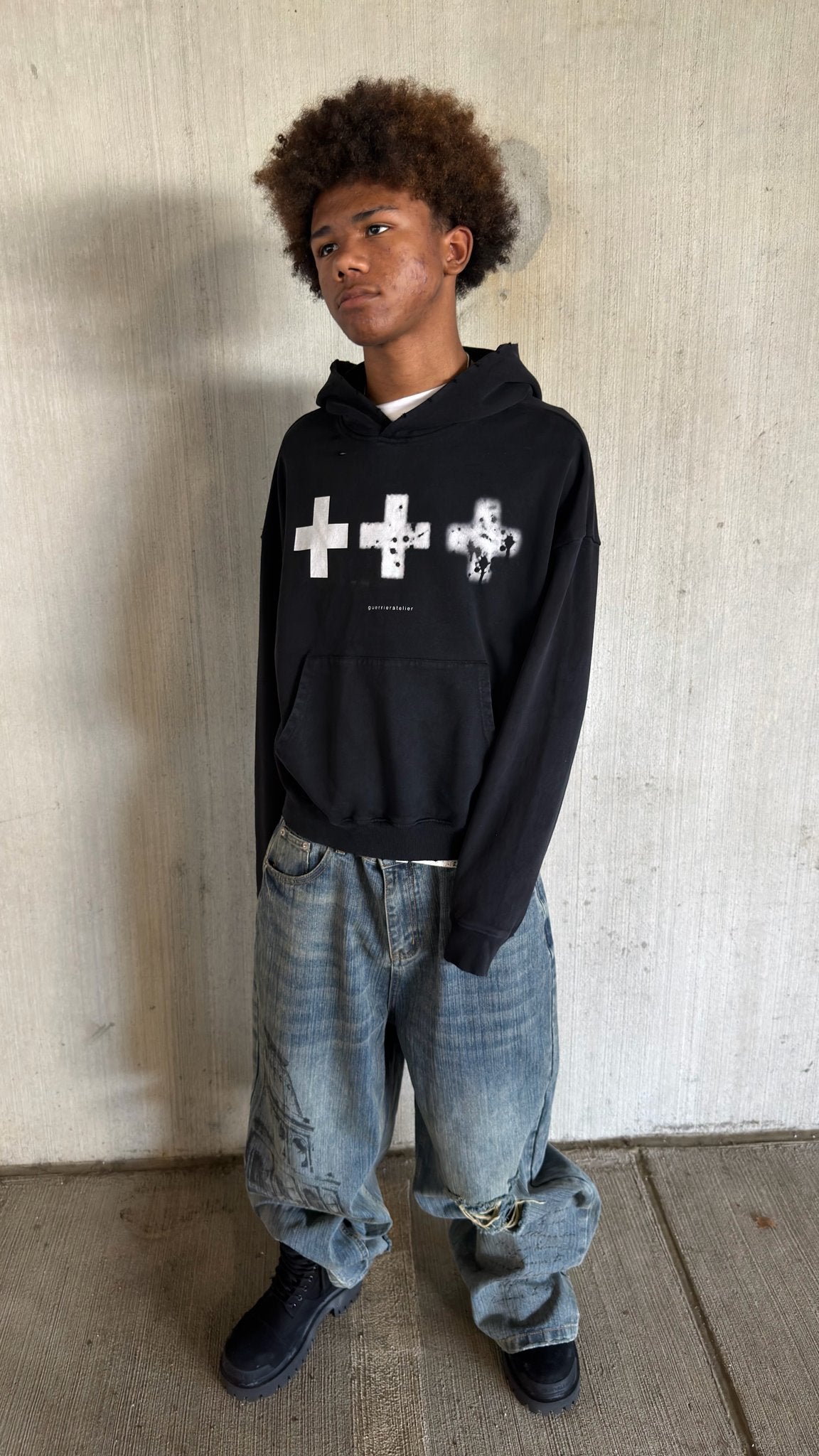 “decaying cross” Hoodie