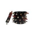 Red Splatter Spiked Bracelet
