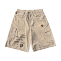 "68" beige shorts