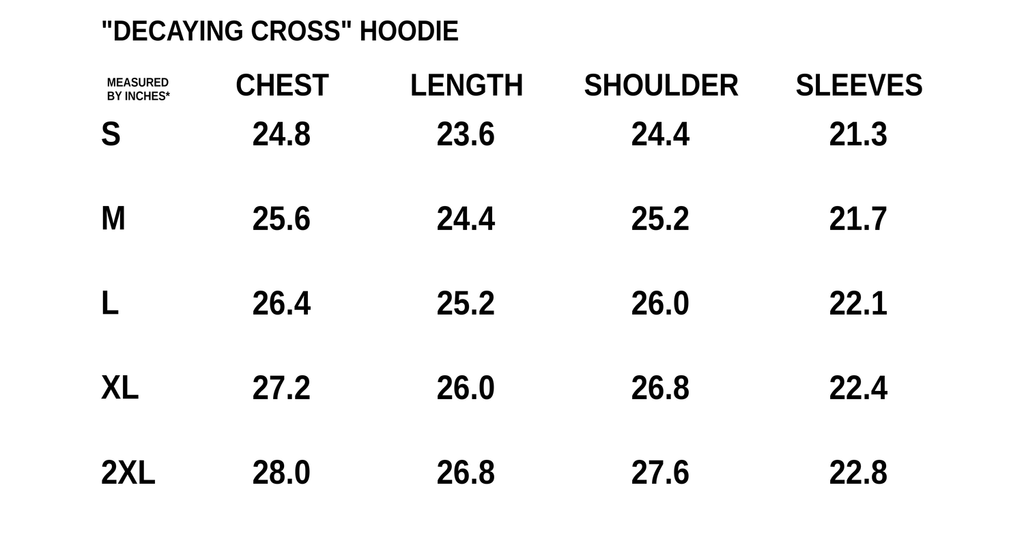 “decaying cross” Hoodie