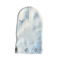 "Grommet" White Beanie