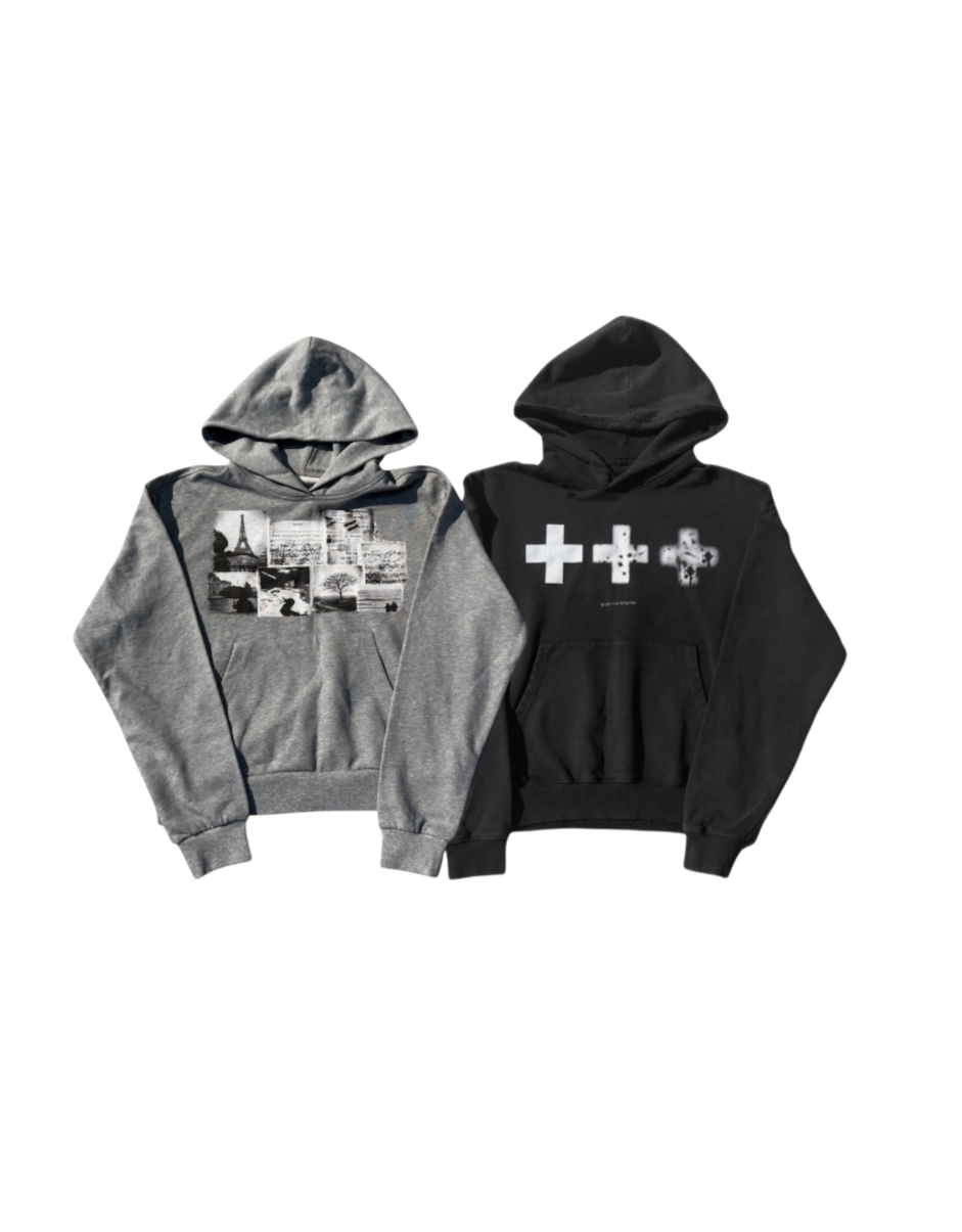 “Melange” and “Decaying Cross” Hoodie Bundle