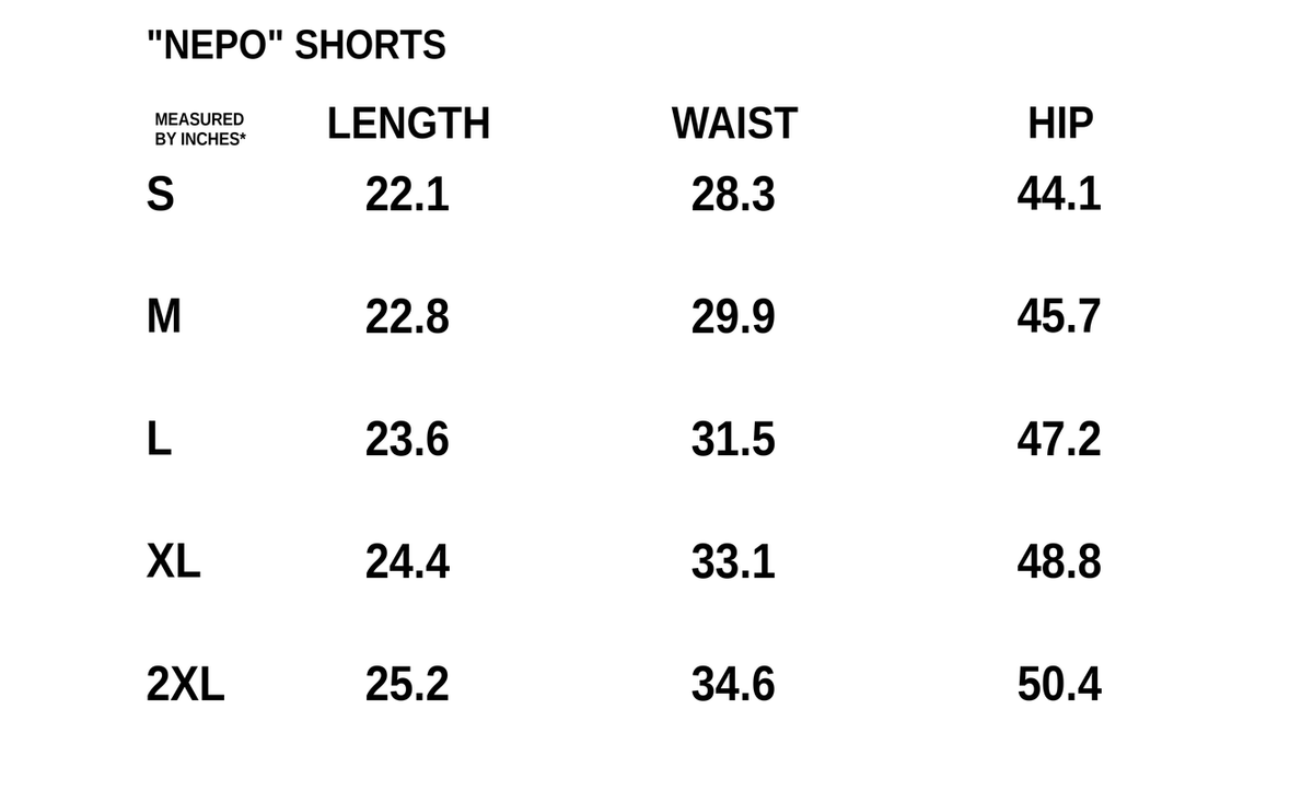 "nepo" shorts