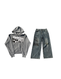 “Melange” Hoodie and "Colosseum" Denim Bundle